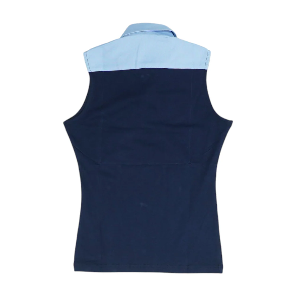 Navy Color Block Blouse - Image 2