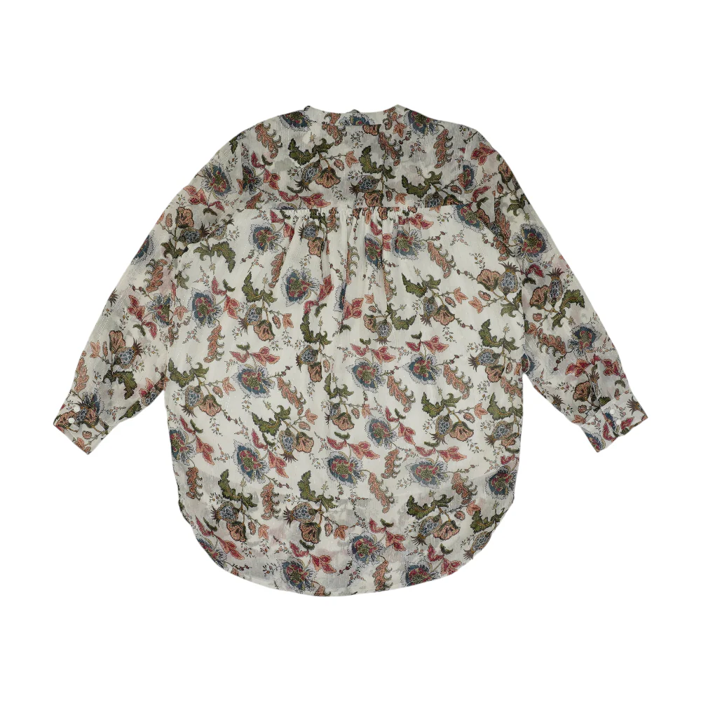 White Floral Blouse - Image 2