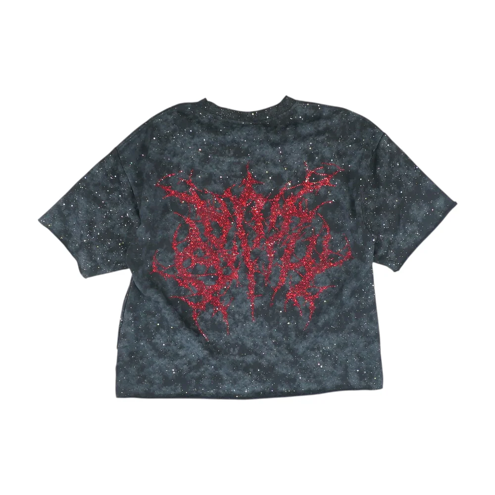 Black Graphic Blouse - Image 2