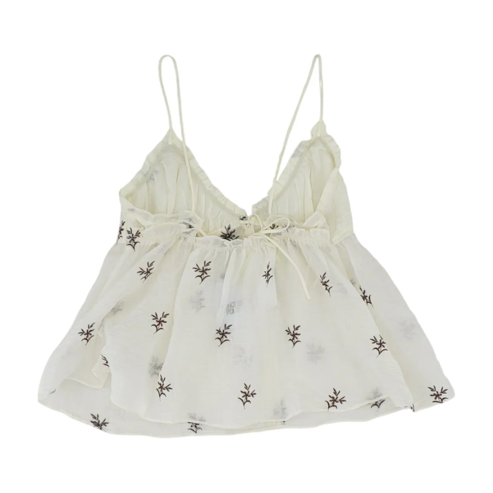 Ivory Floral Blouse - Image 2