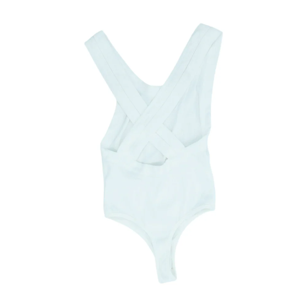 White Bodysuit Blouse - Image 2