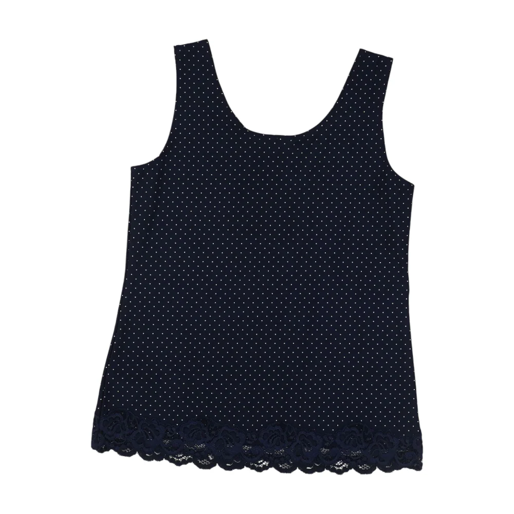 Navy Polka Dot Blouse - Image 2