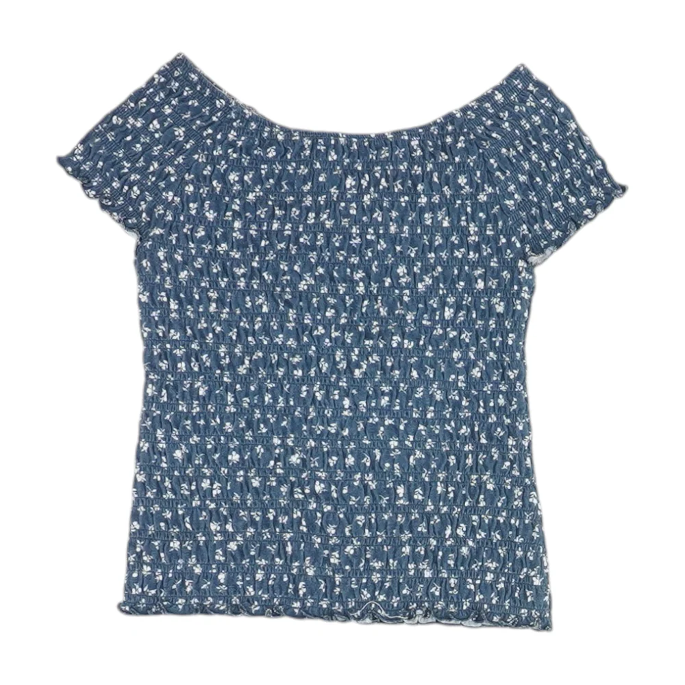 Blue Floral Blouse