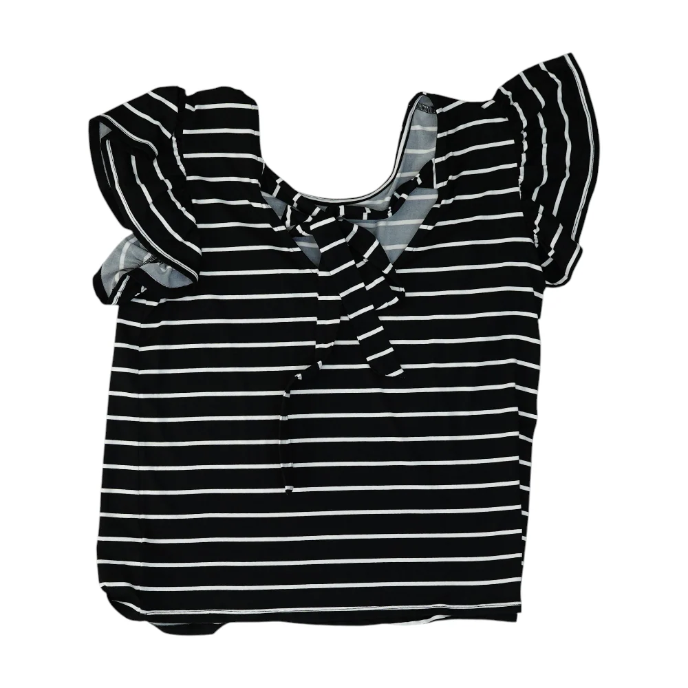 Black Striped Blouse - Image 2