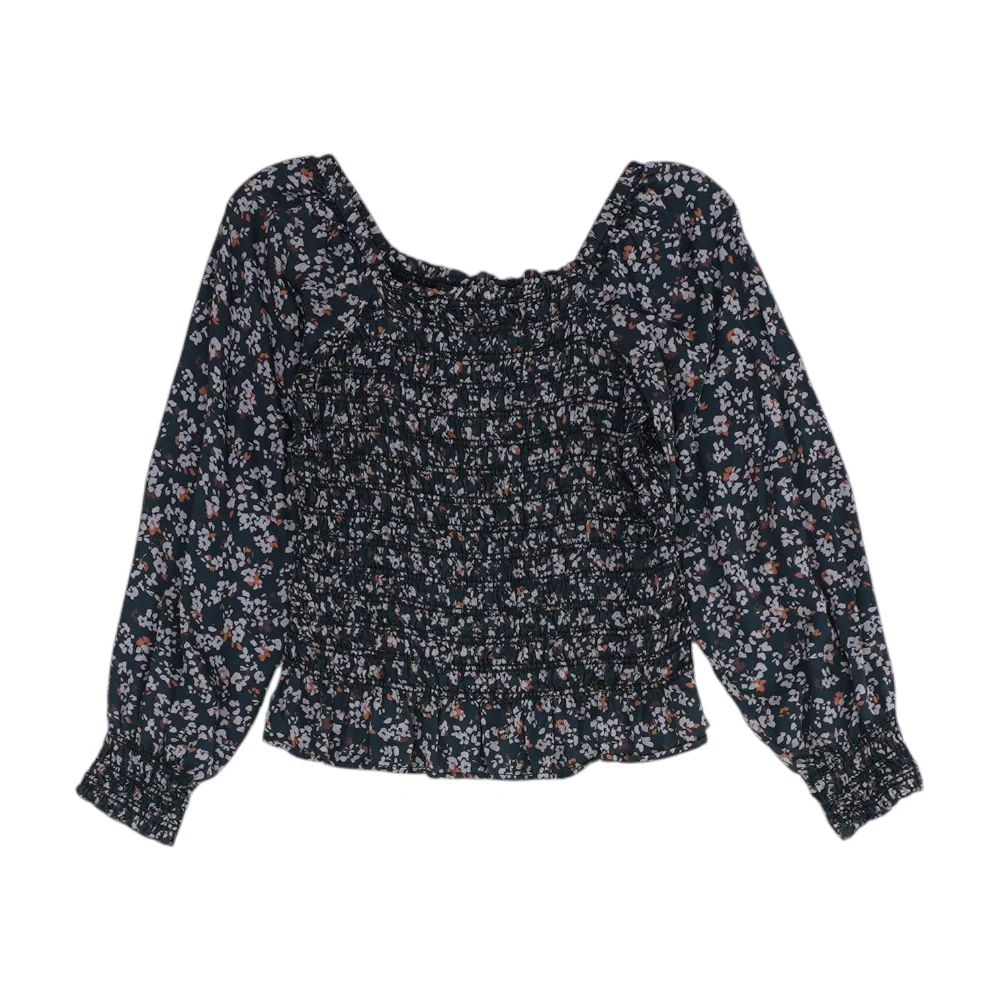 Black Floral Blouse - Image 2