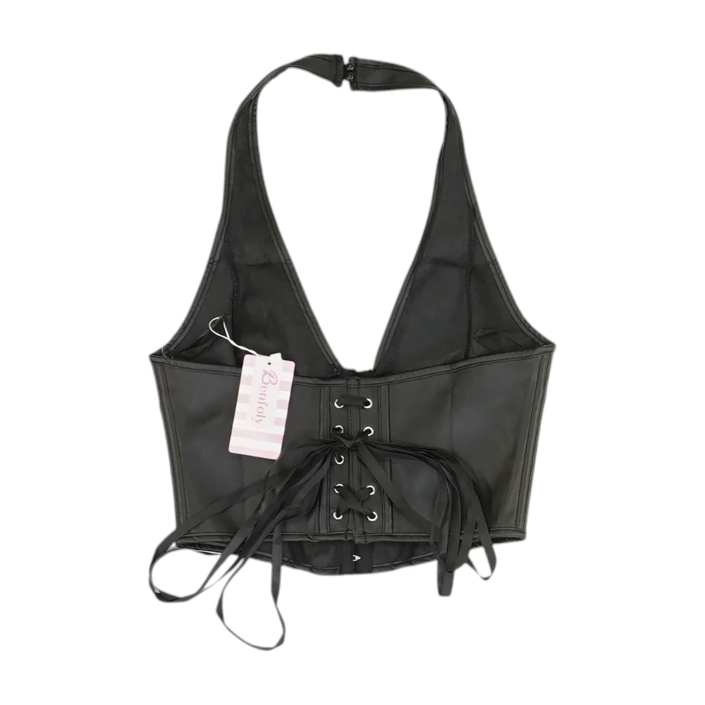 Black Cropped Blouse - Image 2