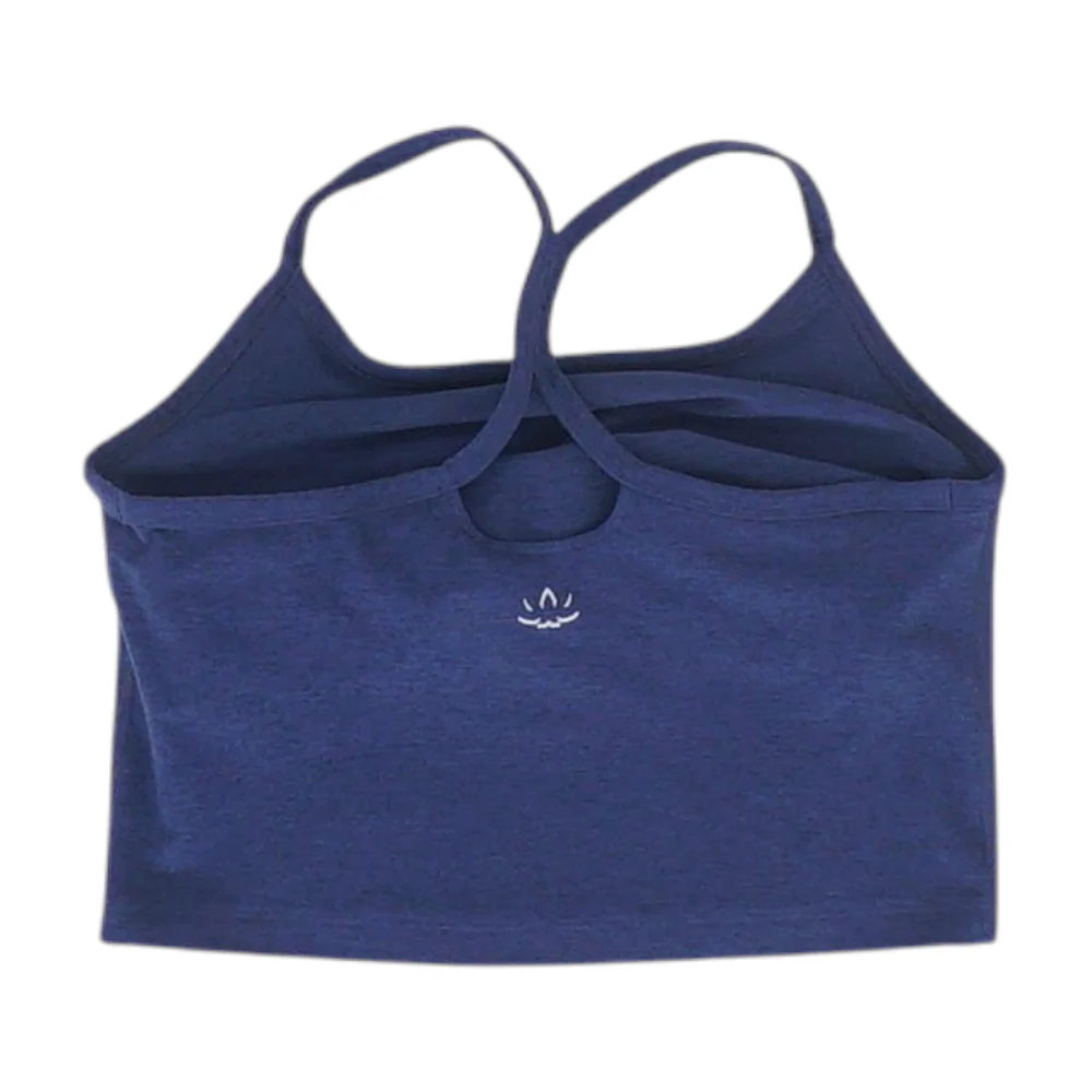 Navy Cropped Blouse - Image 2