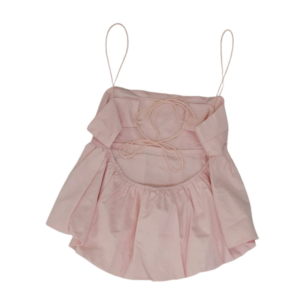Pink Cropped Blouse - Image 2