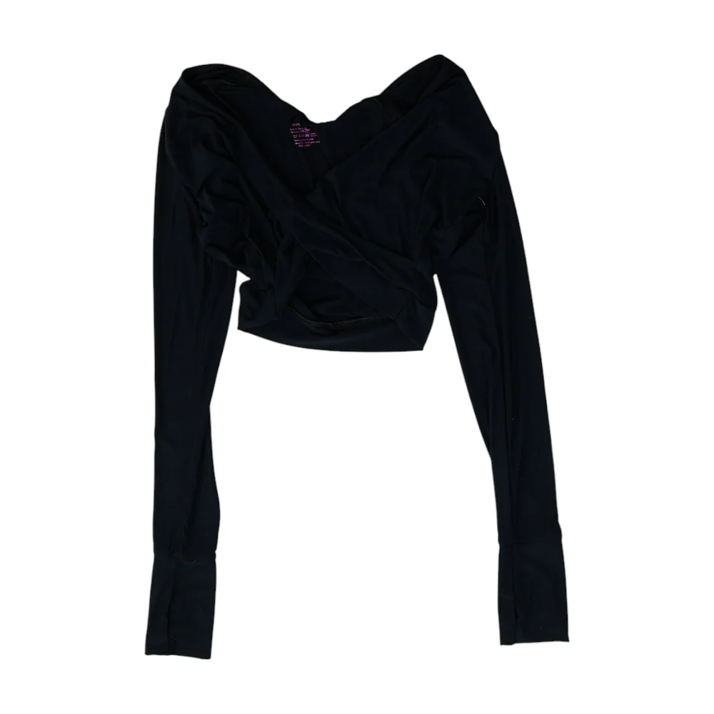 Black Cropped Blouse