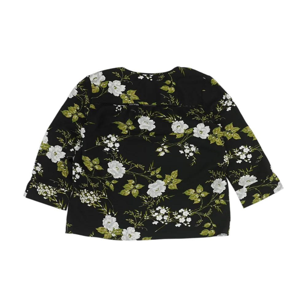 Black Floral Blouse - Image 2