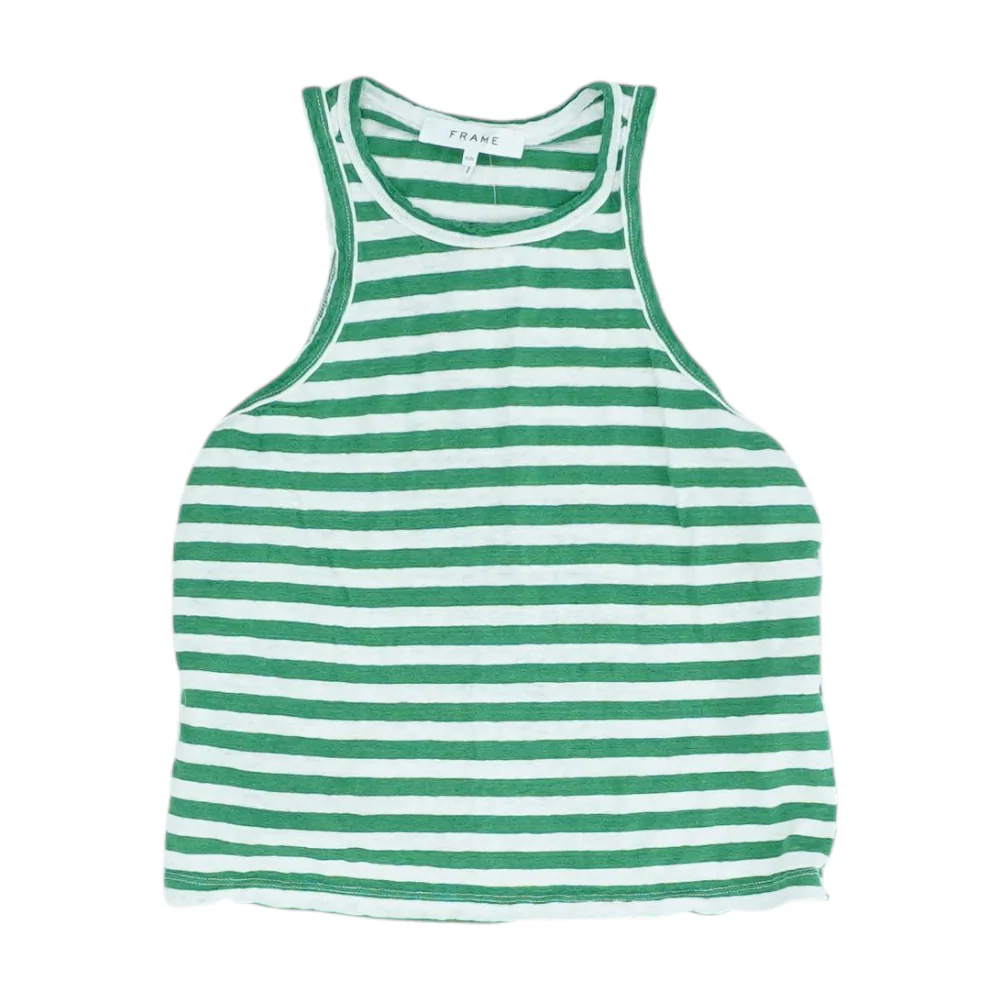 Green Striped Blouse