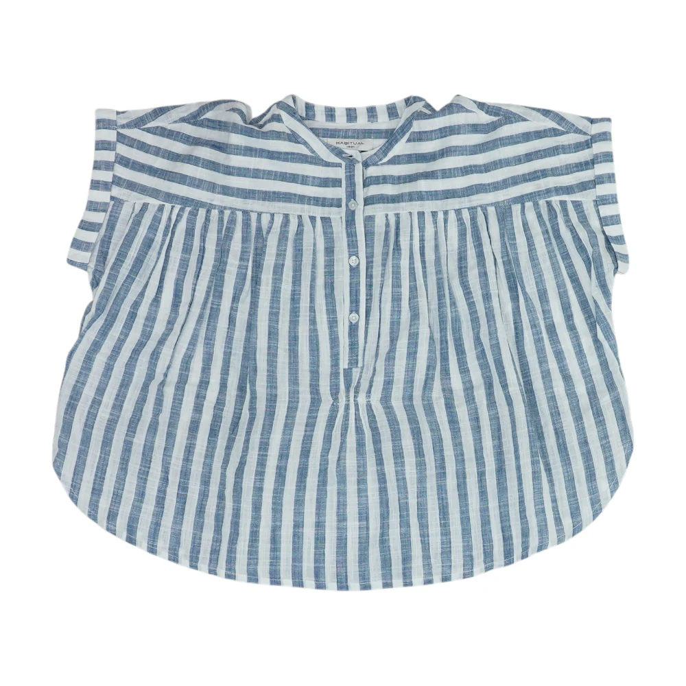 Blue Striped Blouse
