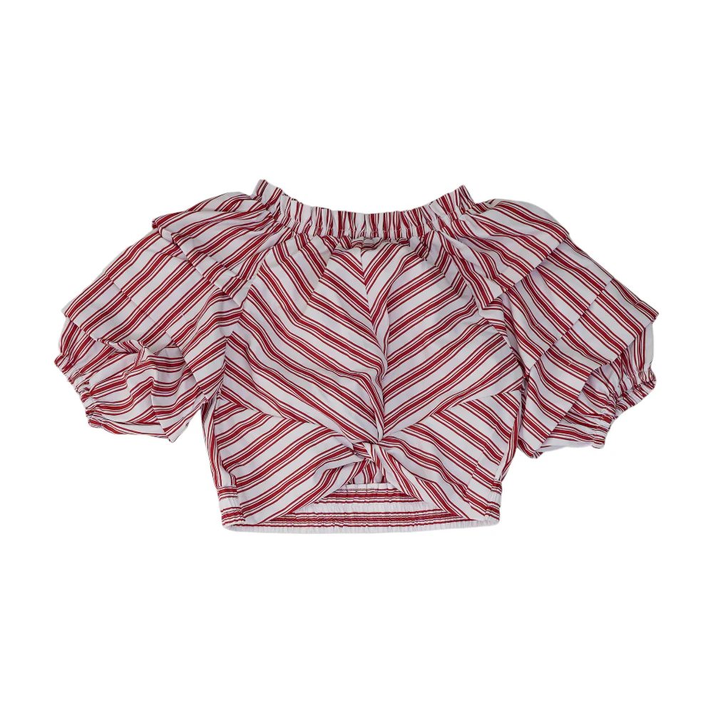 White Striped Blouse