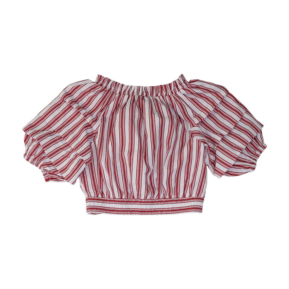 White Striped Blouse - Image 2