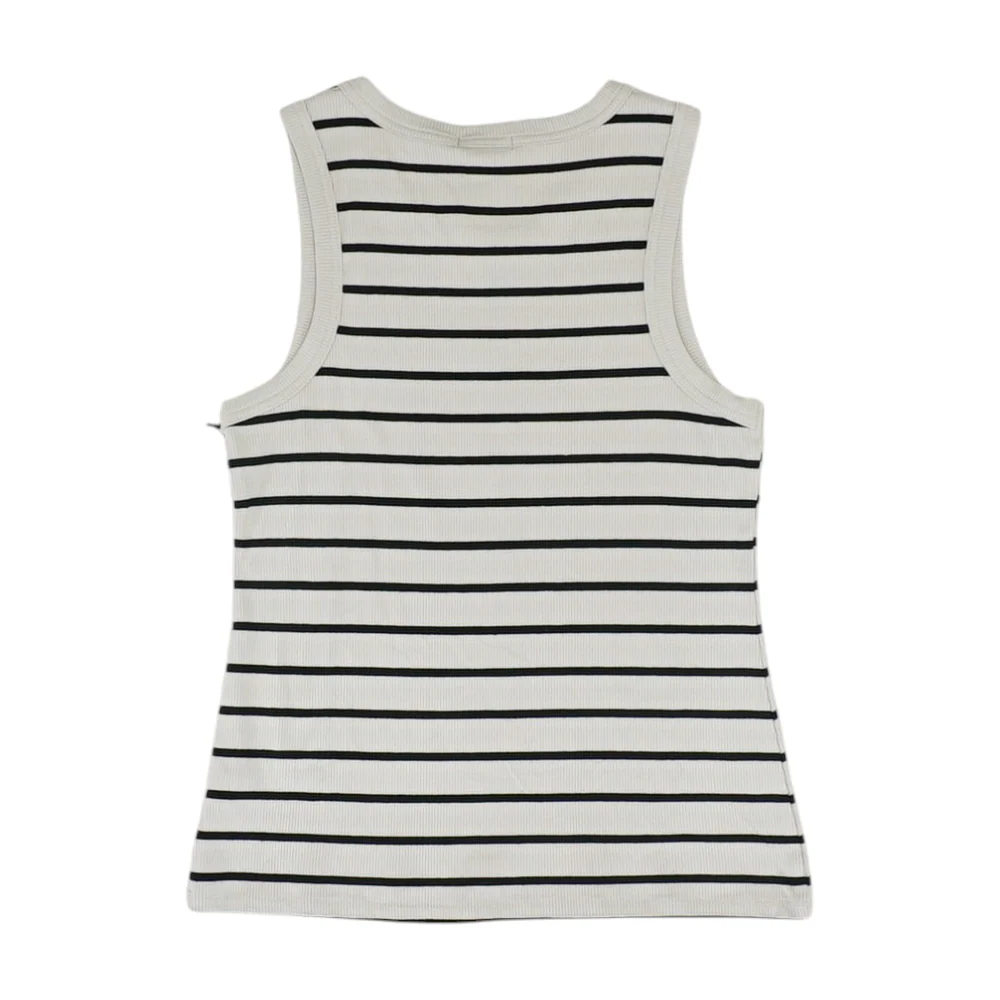 Beige Striped Blouse - Image 2