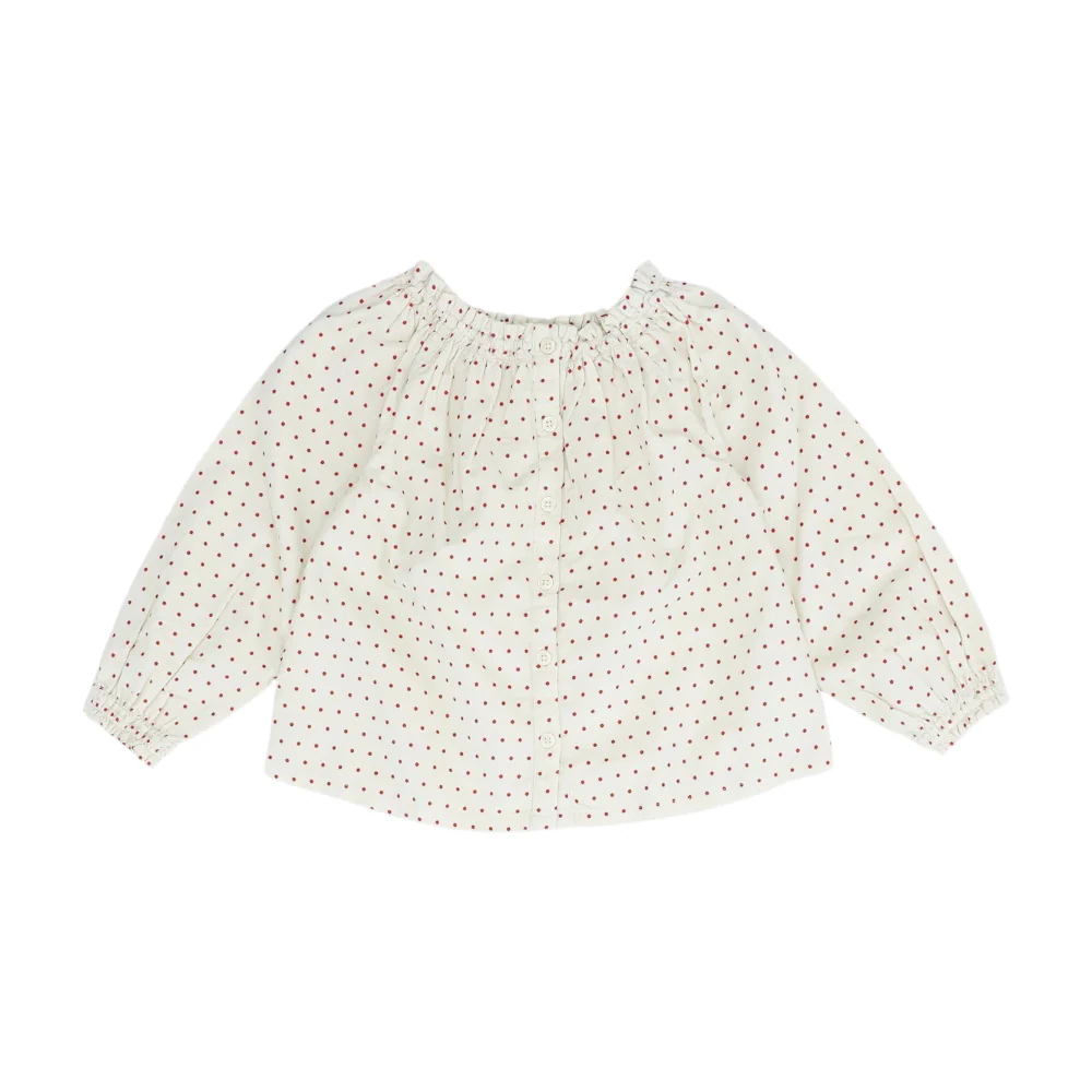 Beige Polka Dot Blouse