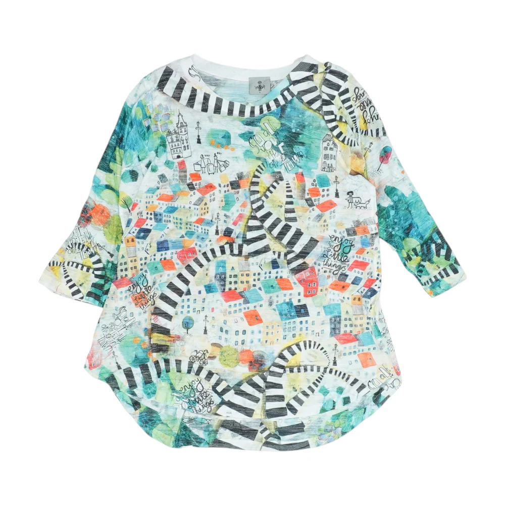 Multi Graphic Blouse