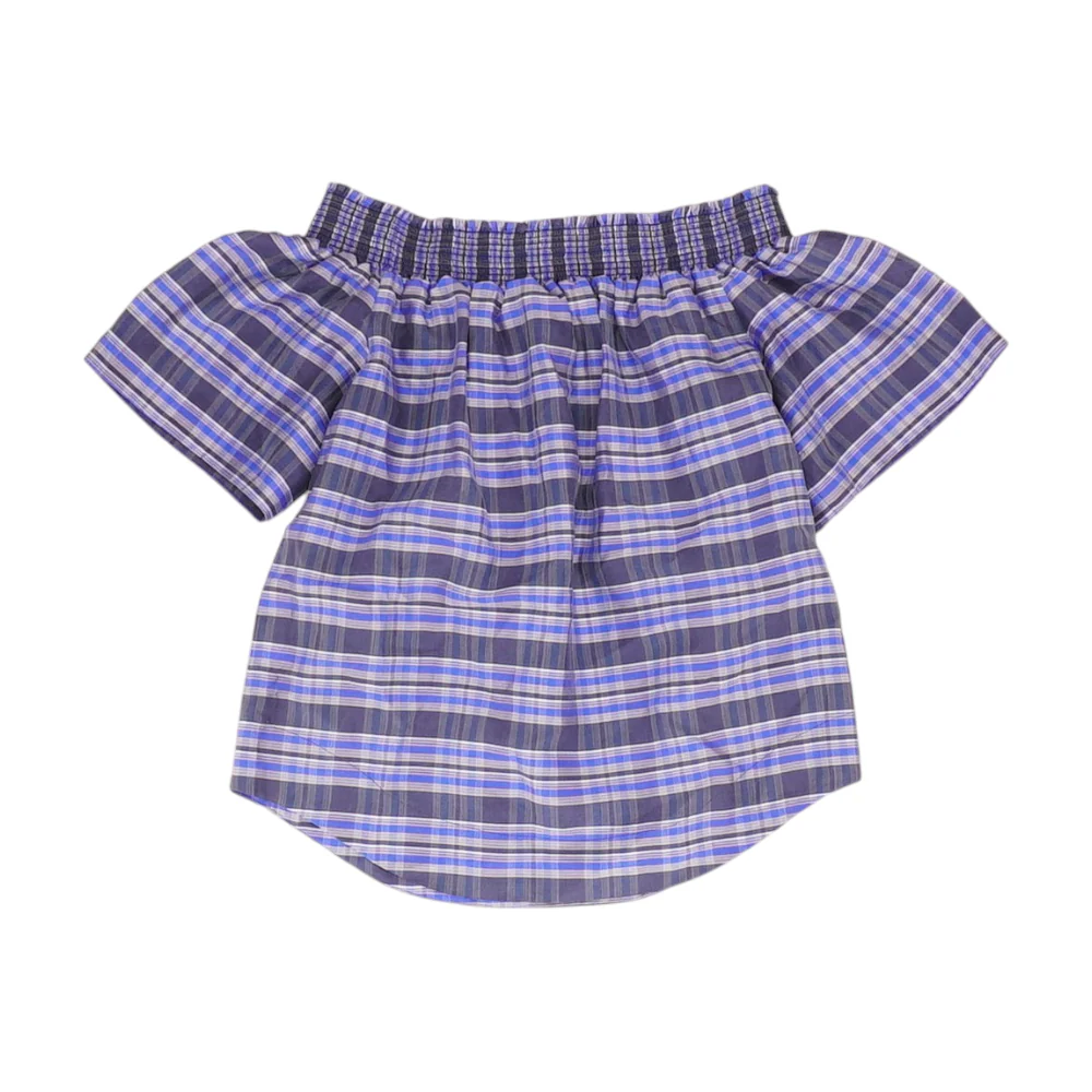 Blue Plaid Blouse - Image 2