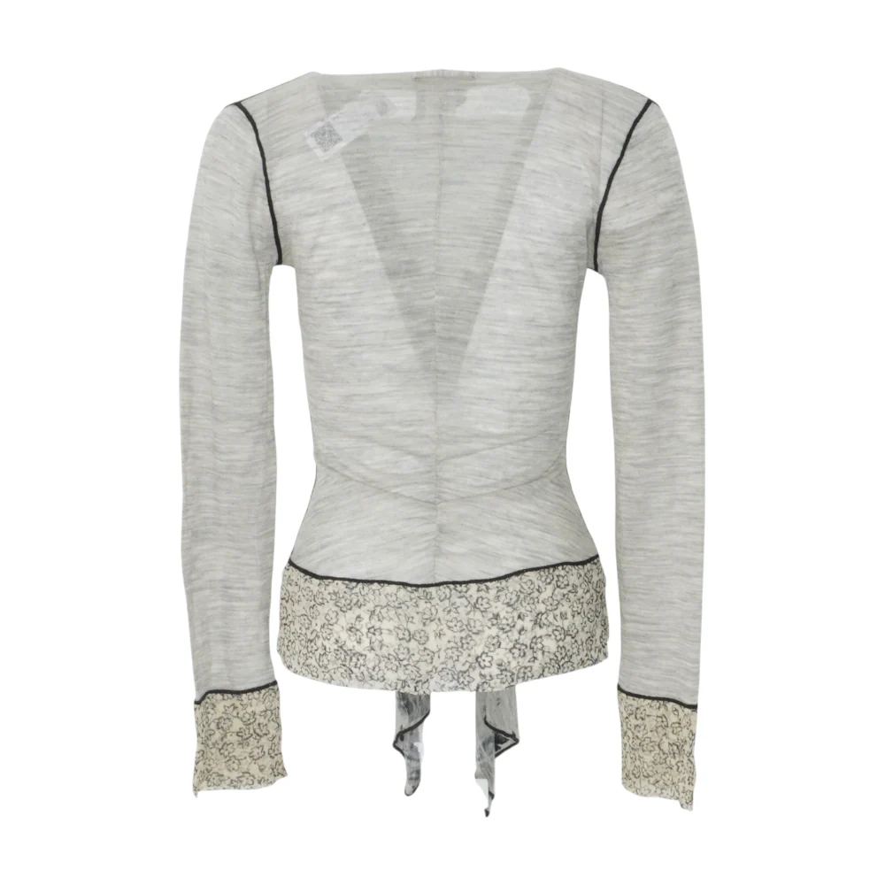 Vintage Malle Femme Tie-Front Blouse - Image 2
