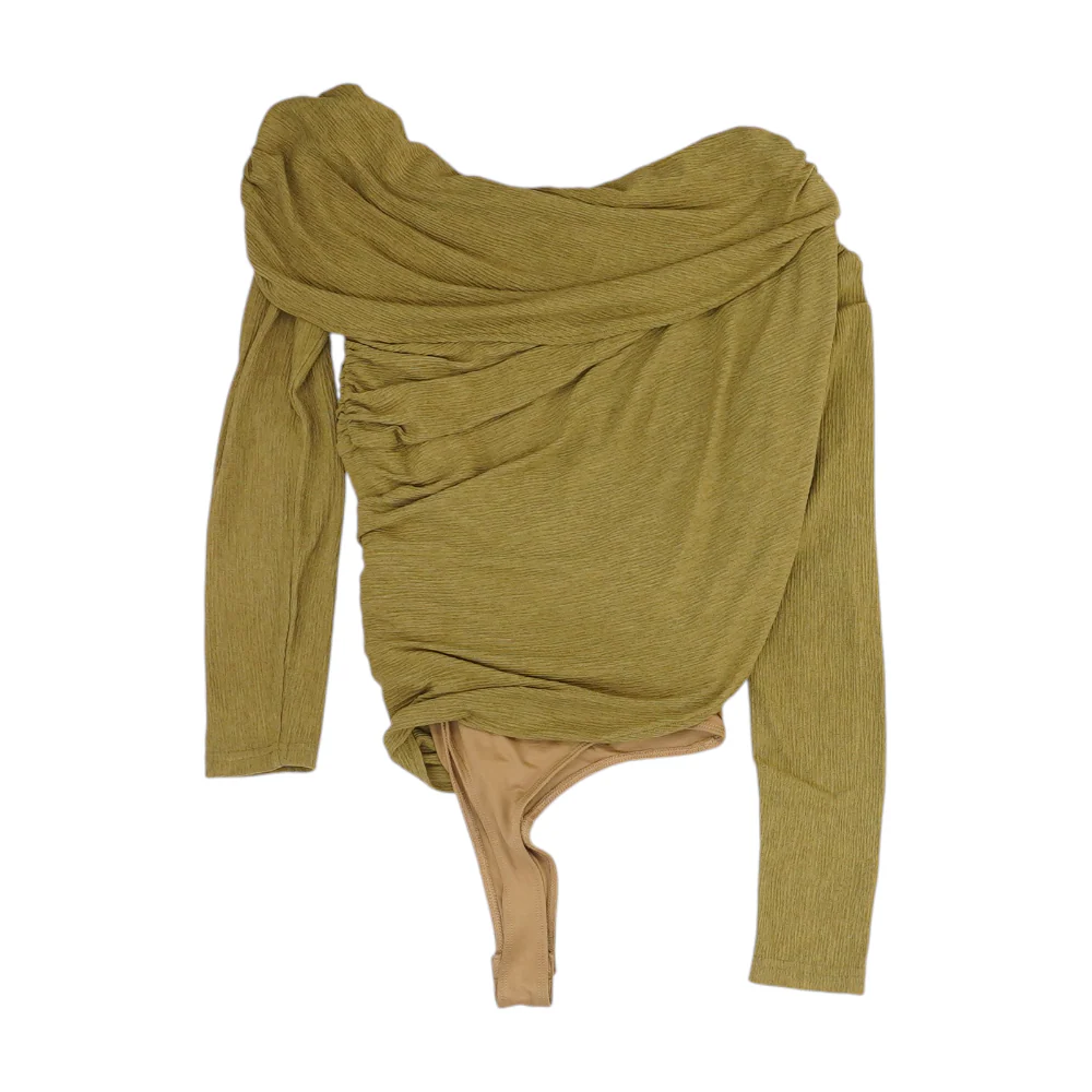 Green Bodysuit Blouse - Image 2