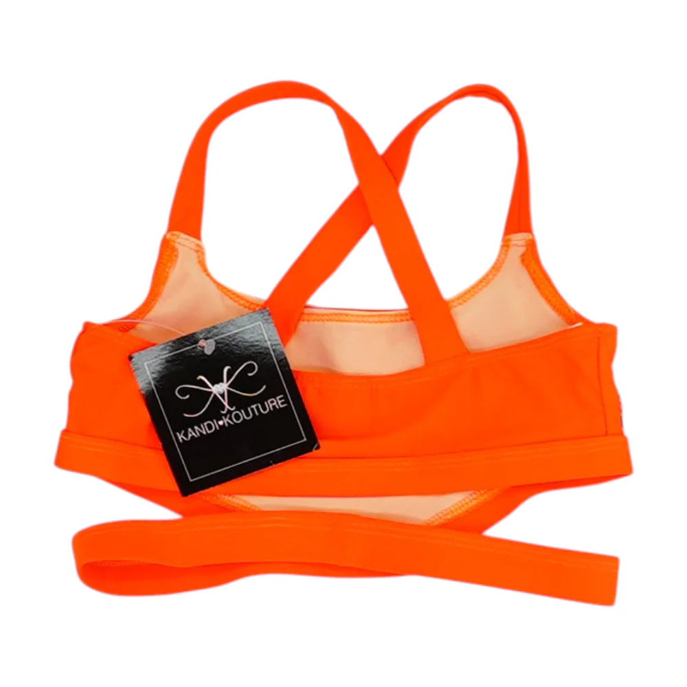 Girls' Orange Solid Apparel - Image 2