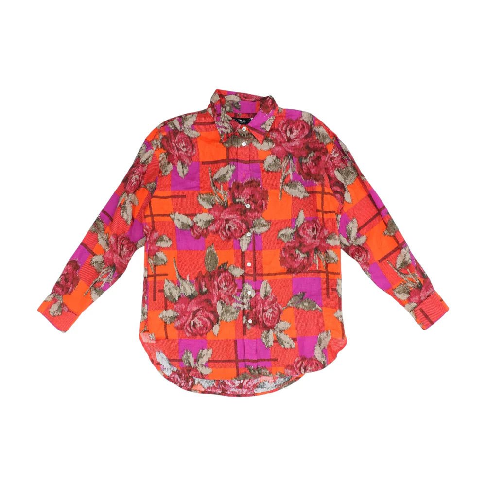 Red Floral Blouse