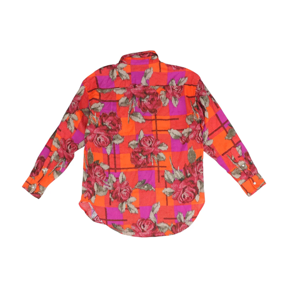 Red Floral Blouse - Image 2