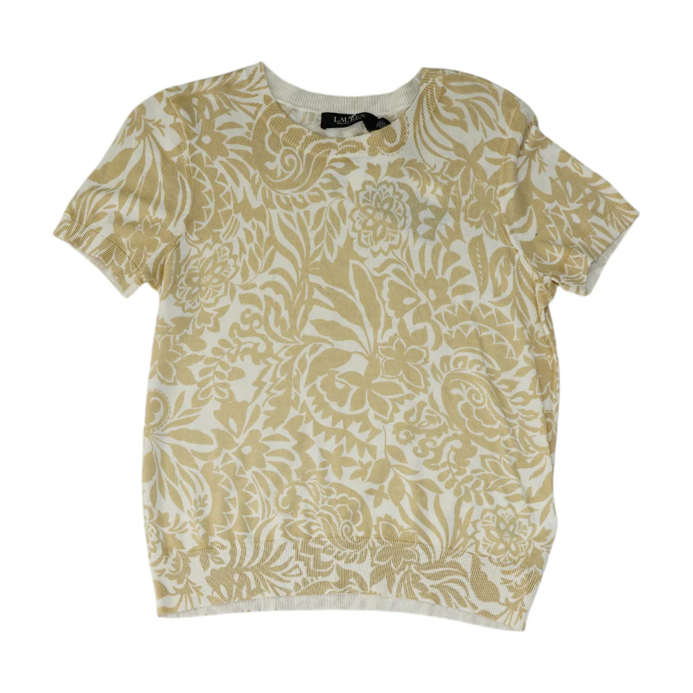 Tan Print Blouse