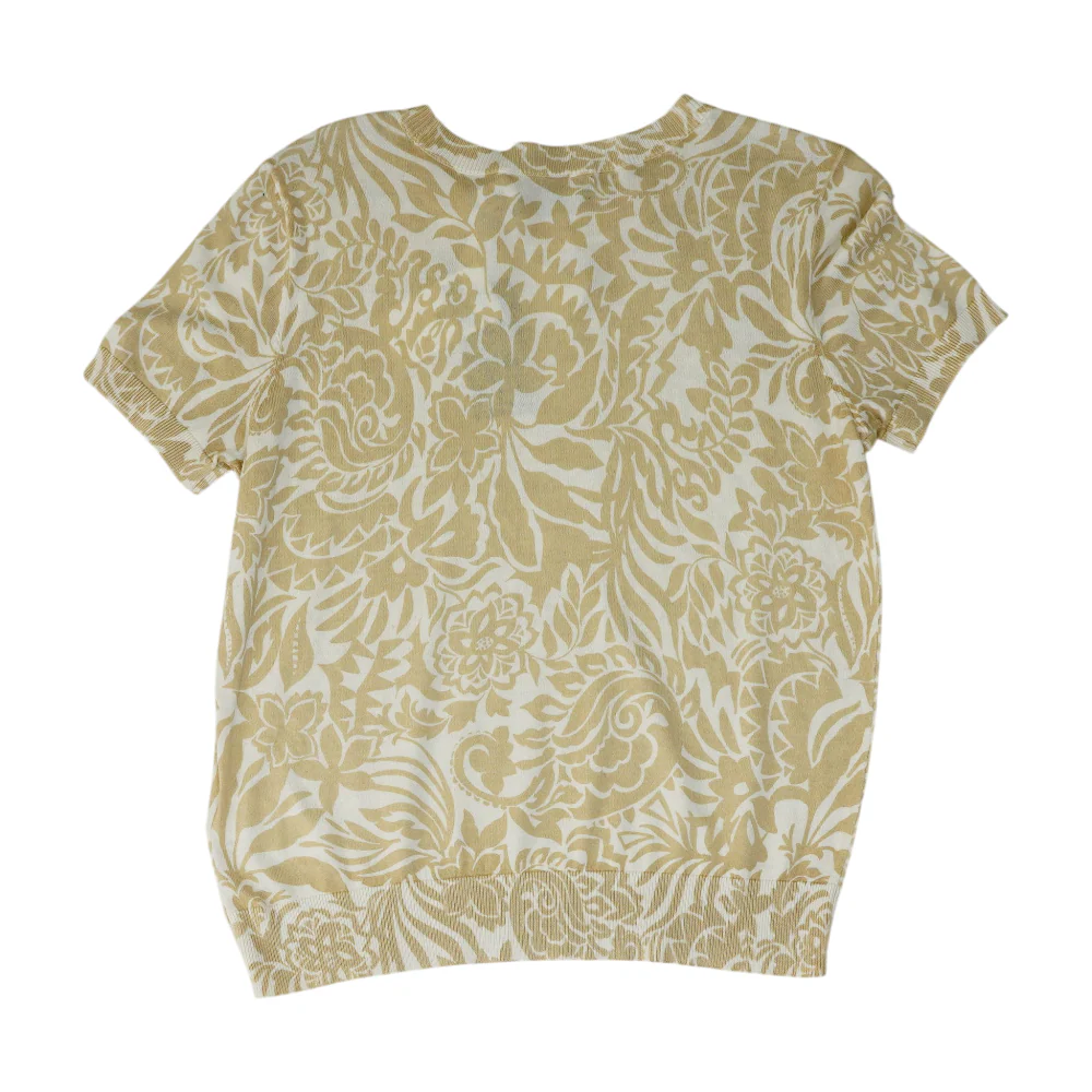 Tan Print Blouse - Image 2