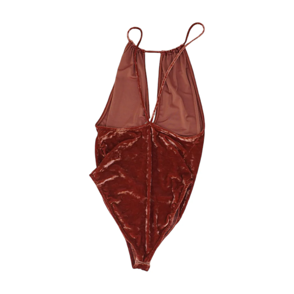 Burgundy Bodysuit Blouse - Image 2
