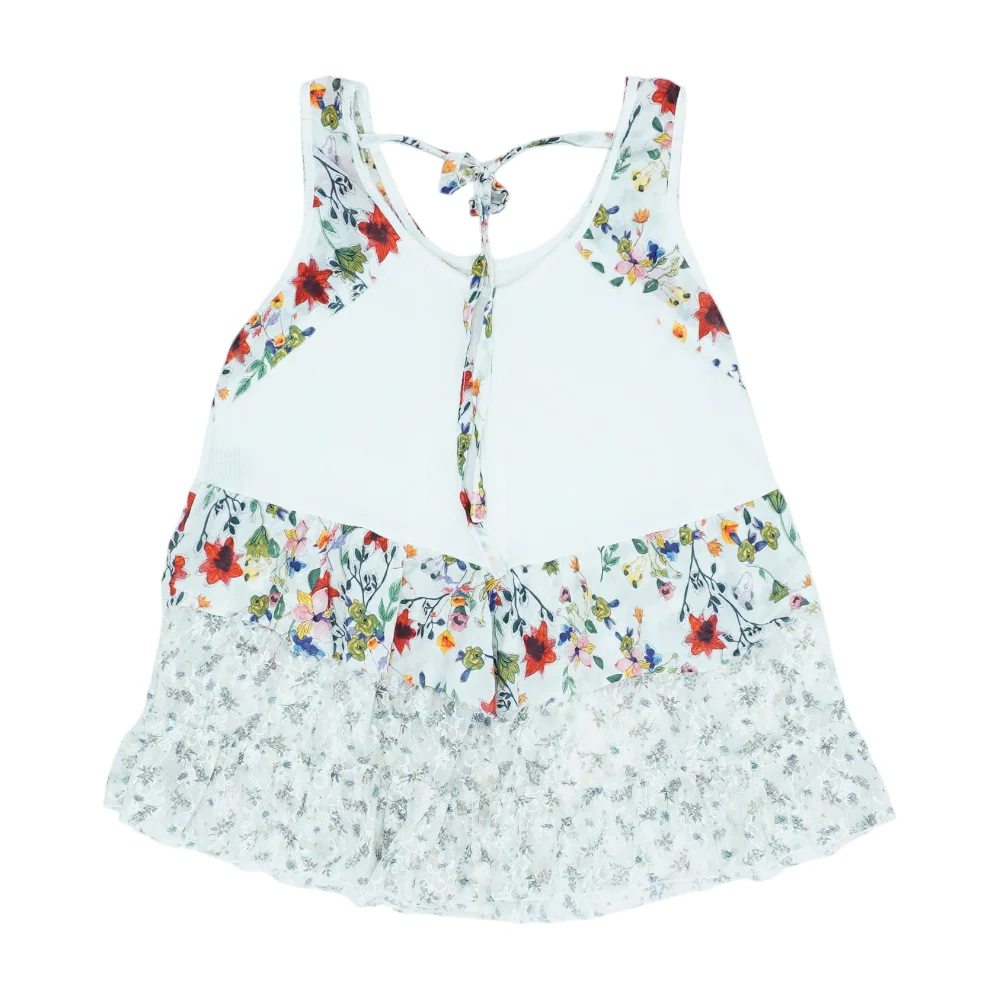 White Floral Blouse - Image 2