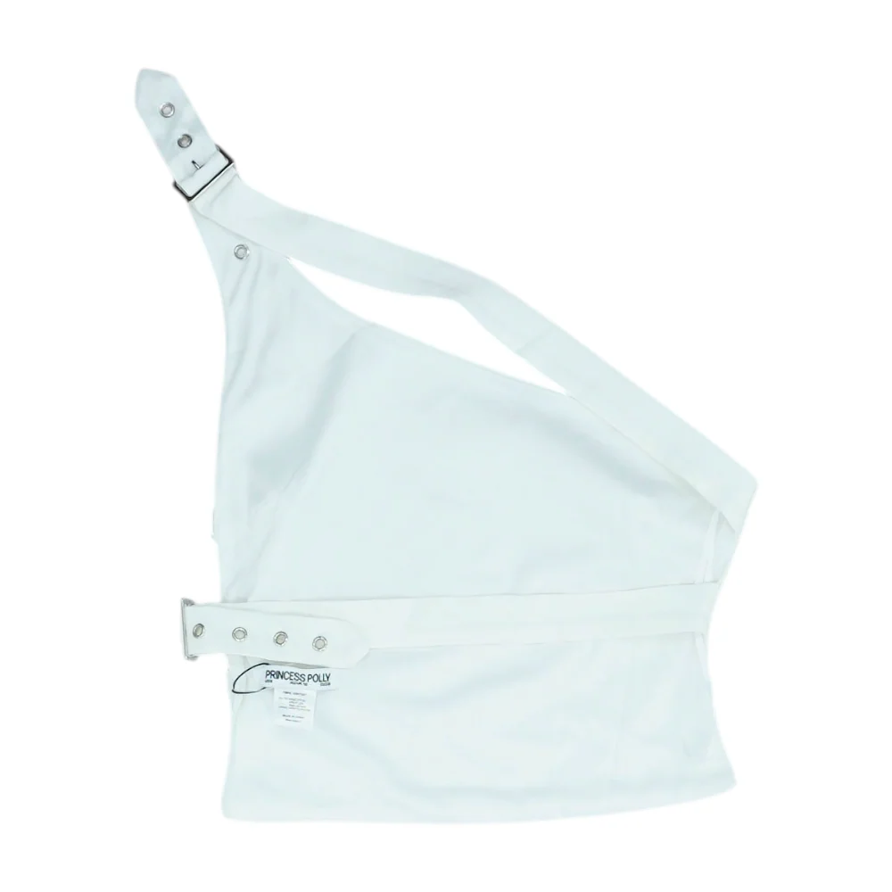 White Cropped Blouse - Image 2