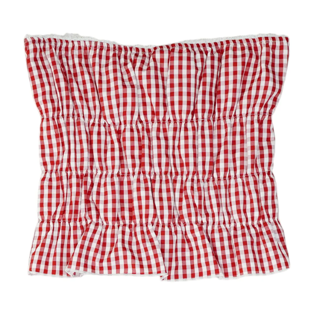 Red Check Blouse - Image 2