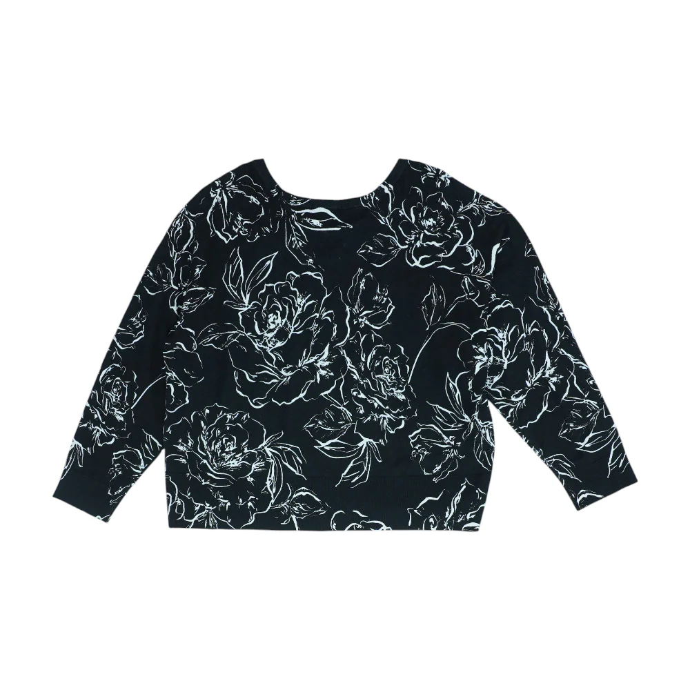 Black Floral Blouse - Image 2