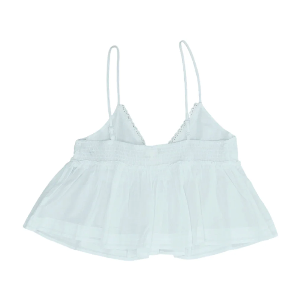 White Cropped Blouse - Image 2