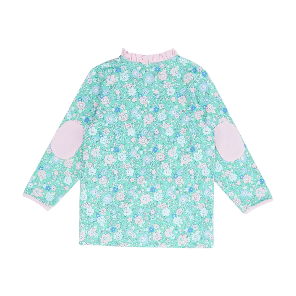 Green Floral Blouse - Image 2