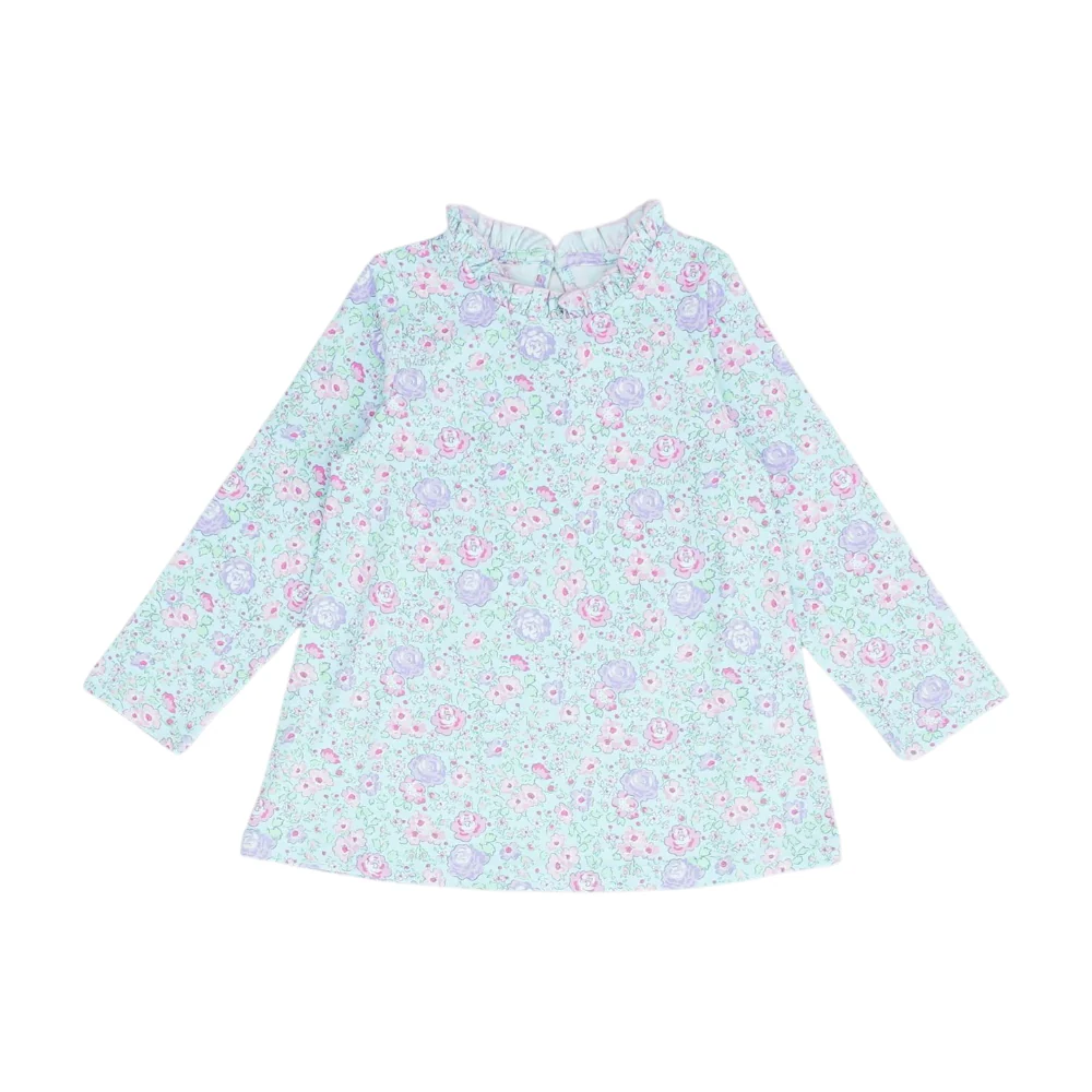 Blue Floral Blouse