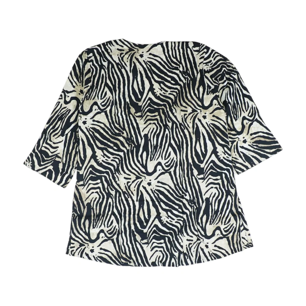 Beige Animal Print Blouse - Image 2