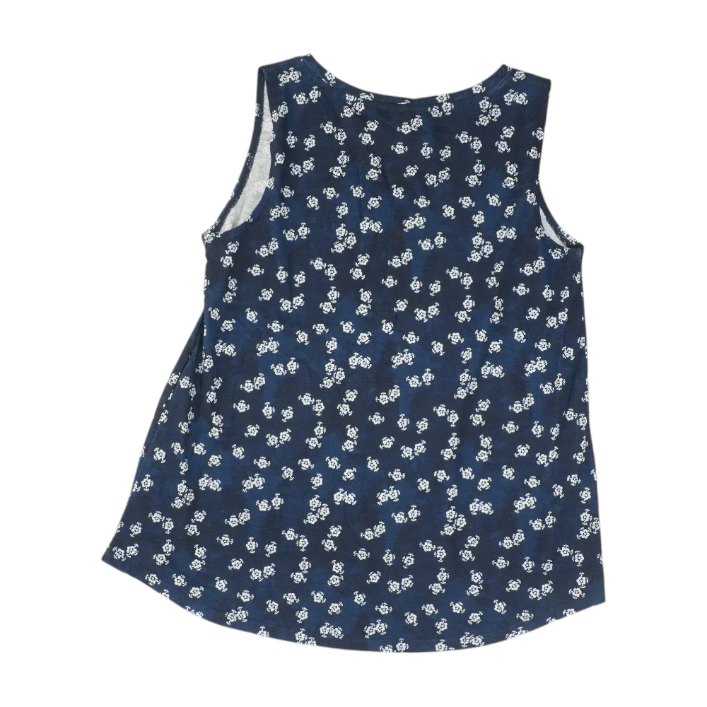 Navy Floral Blouse - Image 2