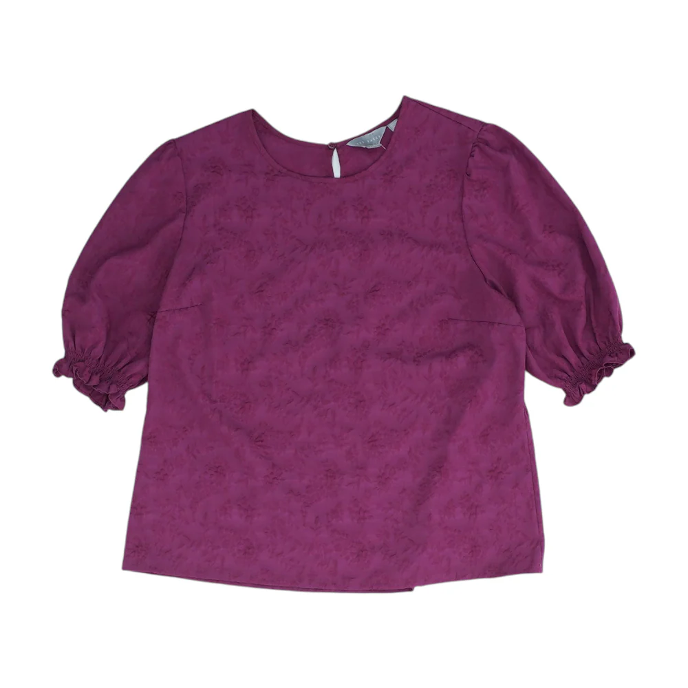 Magenta Floral Blouse