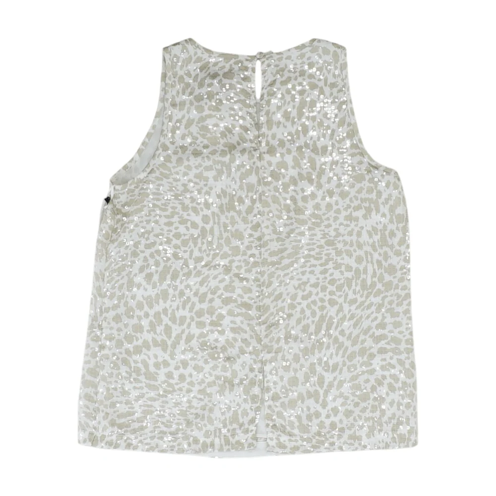Beige Animal Print Blouse - Image 2
