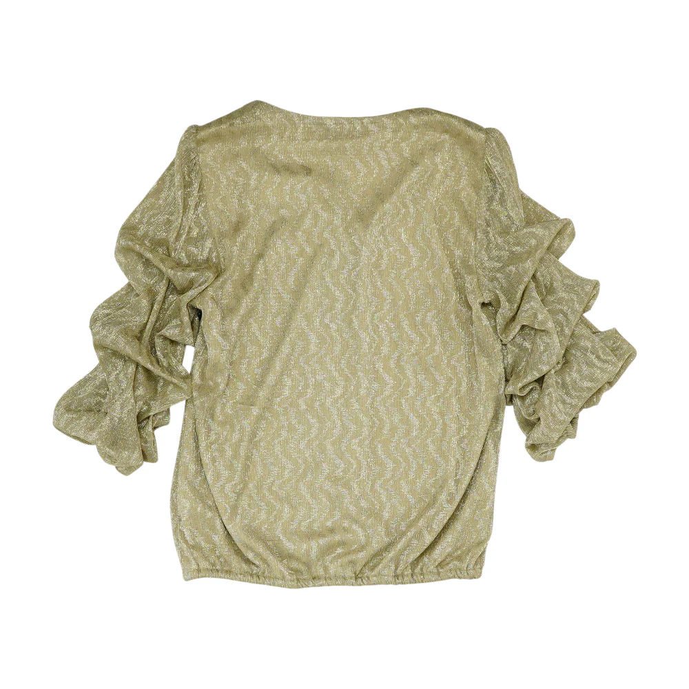 Gold Print Blouse - Image 2