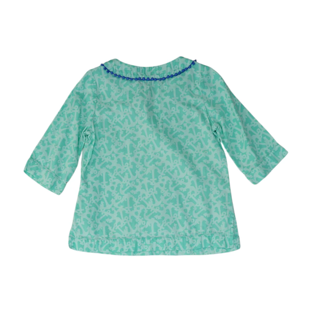 Green Graphic Blouse - Image 2