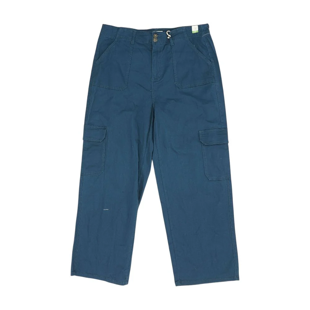 Blue Cargo Relaxed Pants