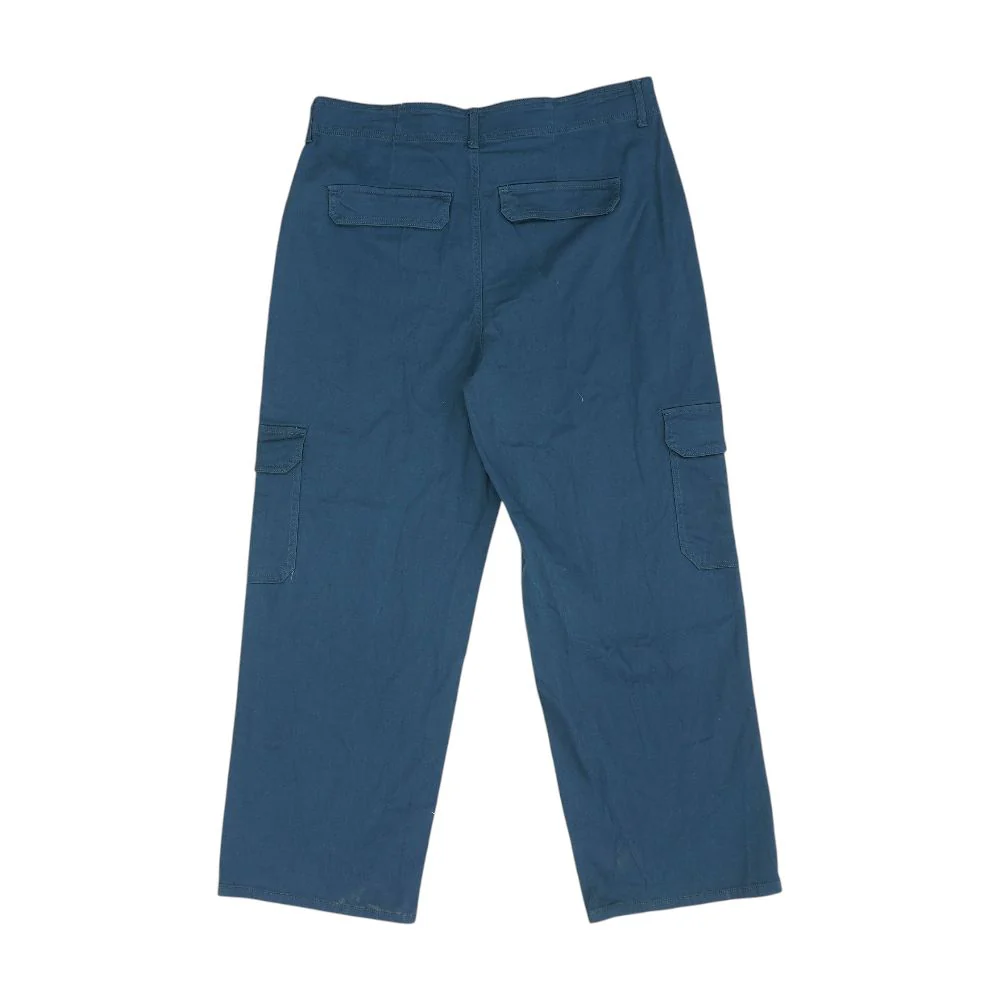 Blue Cargo Relaxed Pants - Image 2