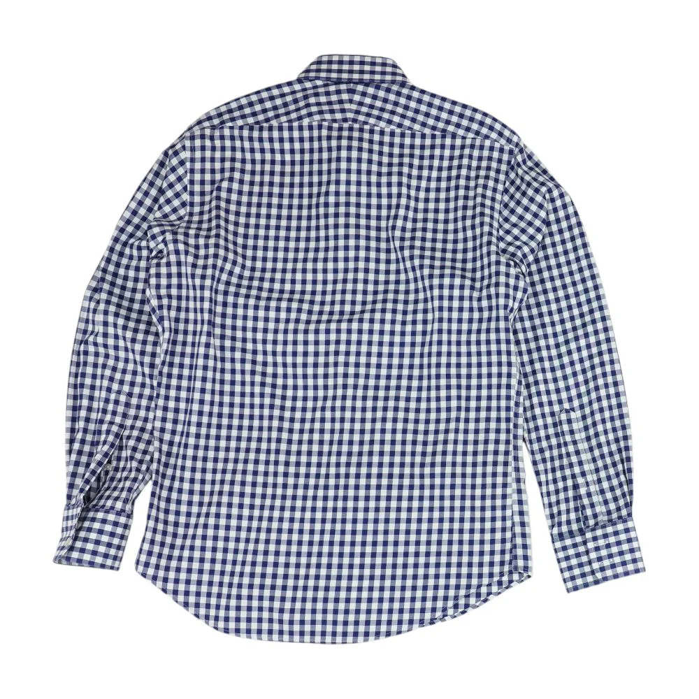 Blue Check Long Sleeve Button Down - Image 2