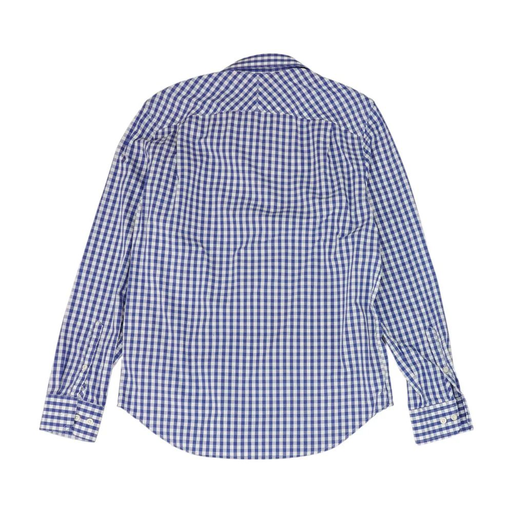 Blue Check Long Sleeve Button Down - Image 2