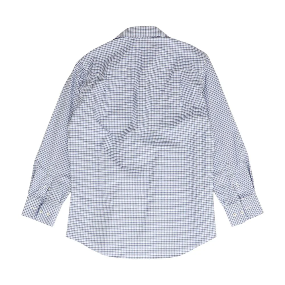 Blue Check Long Sleeve Button Down - Image 2