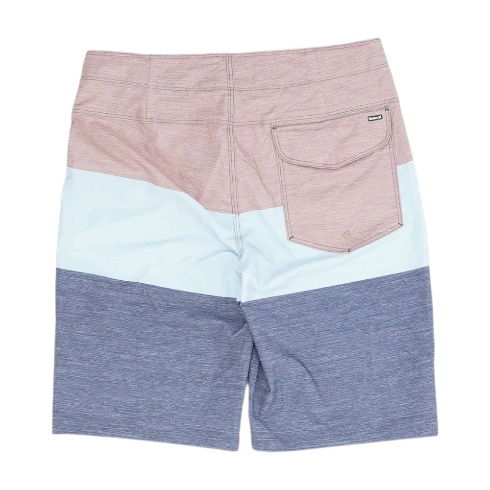 Blue Color Block Board Shorts - Image 2