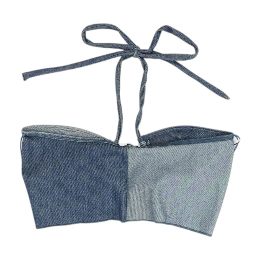 Blue Cropped Blouse - Image 2